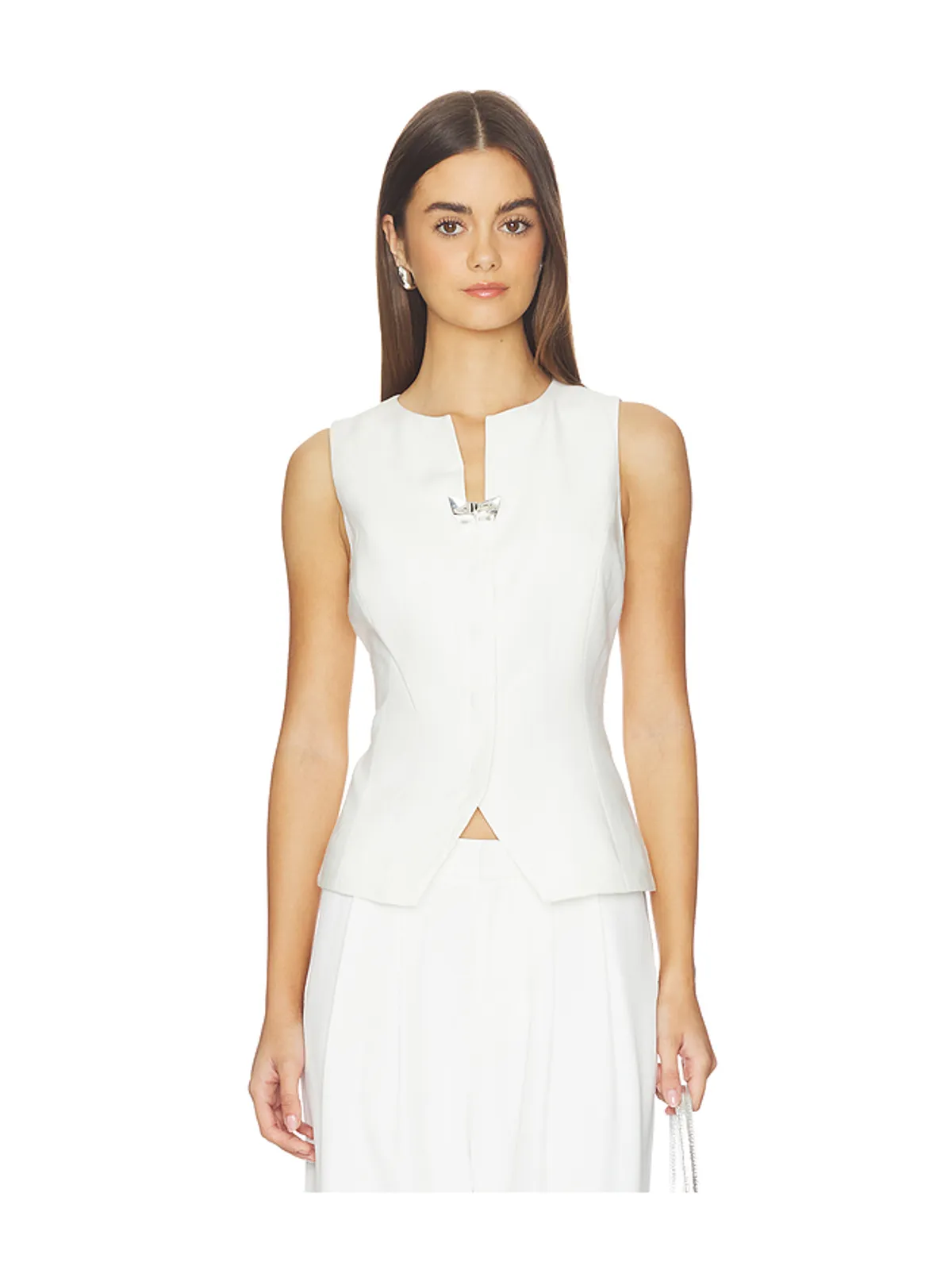 Kate Barton LINEN BLEND SUMMER SUIT ベスト - 画像1