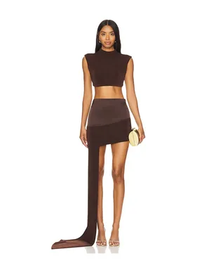 Khanums バックレスクロップドティーシャツ - サムネイル4