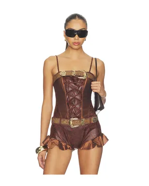 Kim Shui FRONTIER LACE-UP CORSET トップ - サムネイル1