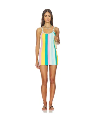 Kulani Kinis SEASIDE DREAMER ミニボディコンドレス - Blue,Pink. - サムネイル1