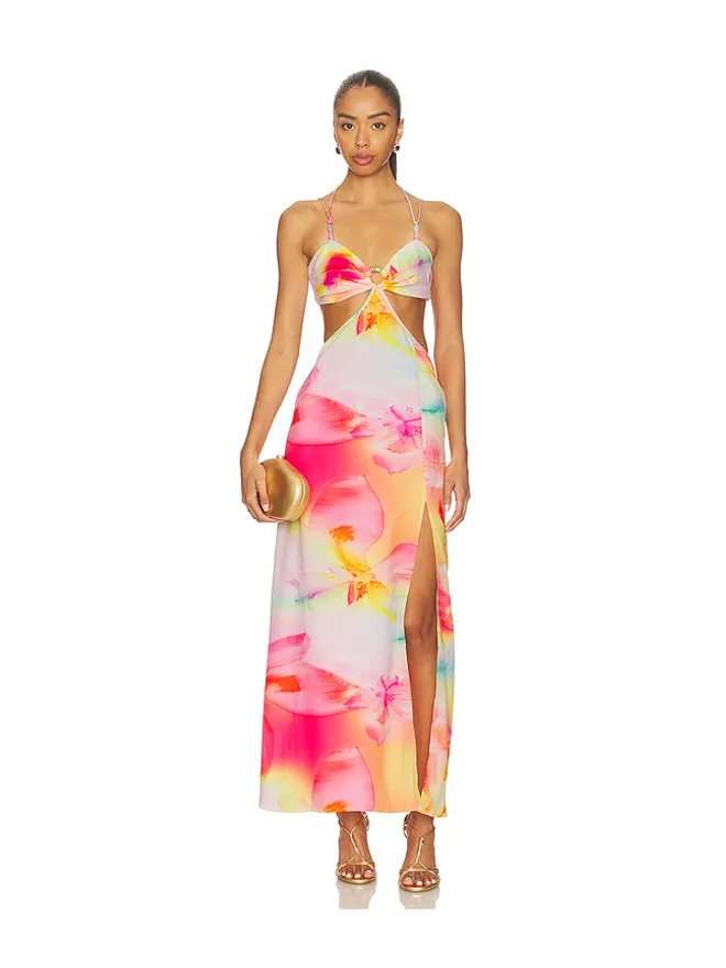 Kulani Kinis Kulani Kinis MAXI DRESS マキシドレス - Pink, Yellow.の商品画像
