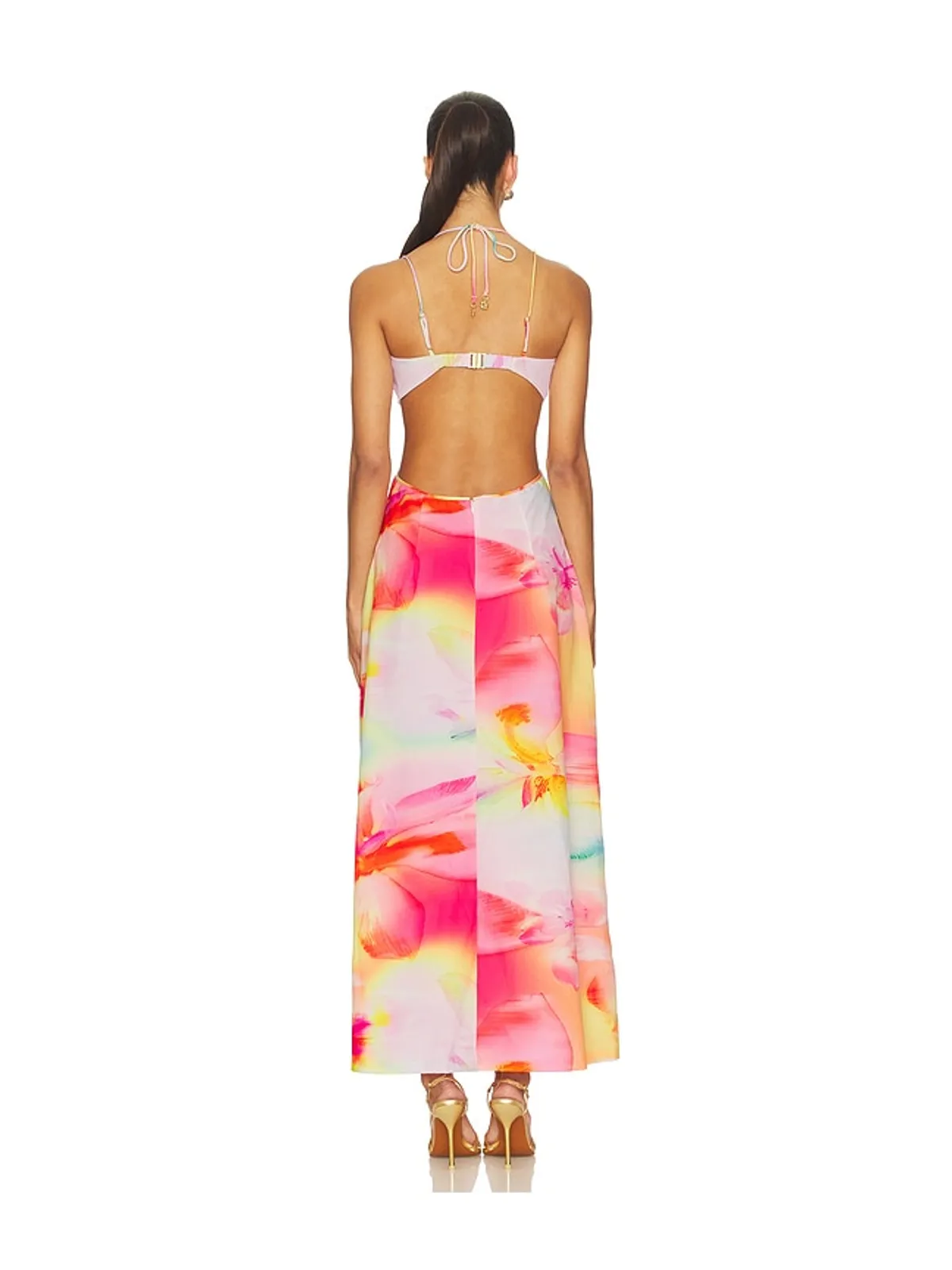 Kulani Kinis MAXI DRESS マキシドレス - Pink, Yellow. - 画像3