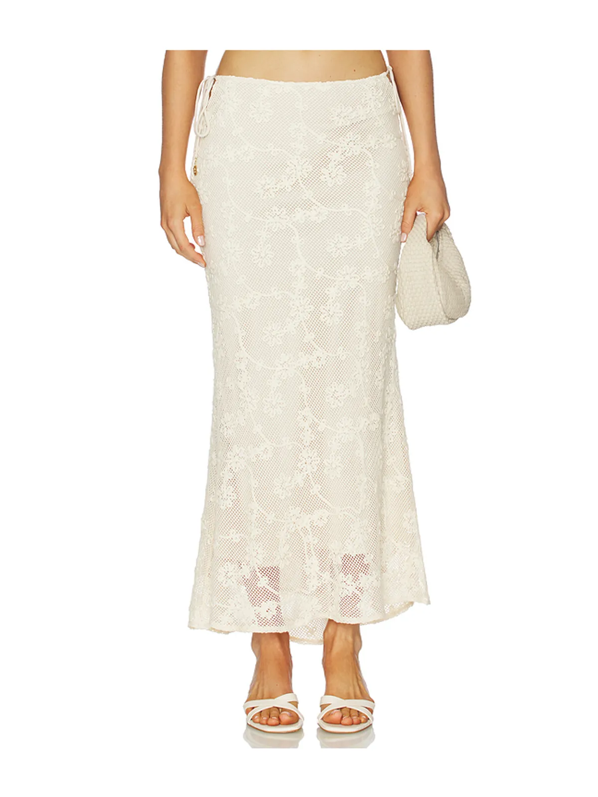 Kulani Kinis LACE SIDE TIE MAXI SKIRT レースサイドリボンマキシスカート - 画像1