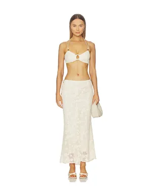 Kulani Kinis LACE SIDE TIE MAXI SKIRT レースサイドリボンマキシスカート - サムネイル5