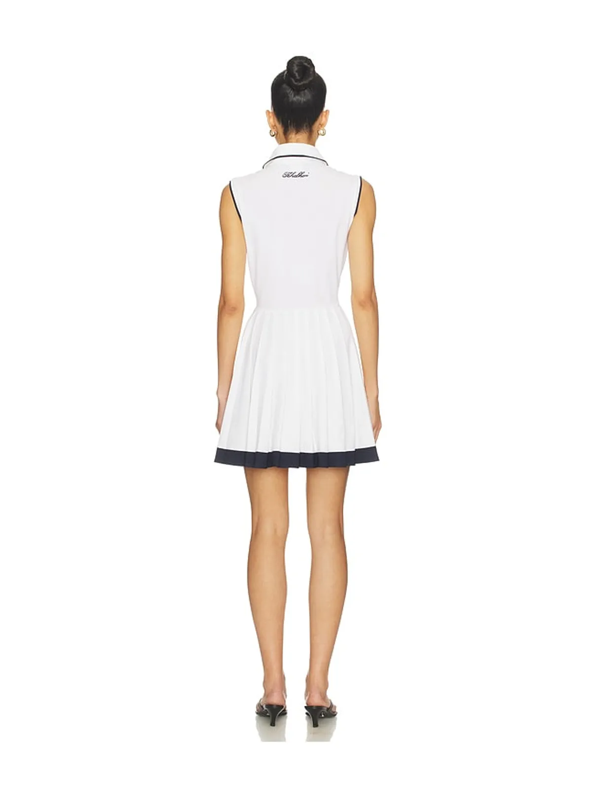 Khalhon CLUB TRIM PLEATED DRESS クラブトリムプリーツドレス - 画像3