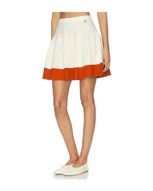 Khalhon Varsity Flare Knit Skirt - サムネイル3