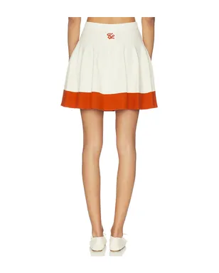 Khalhon Varsity Flare Knit Skirt - サムネイル4