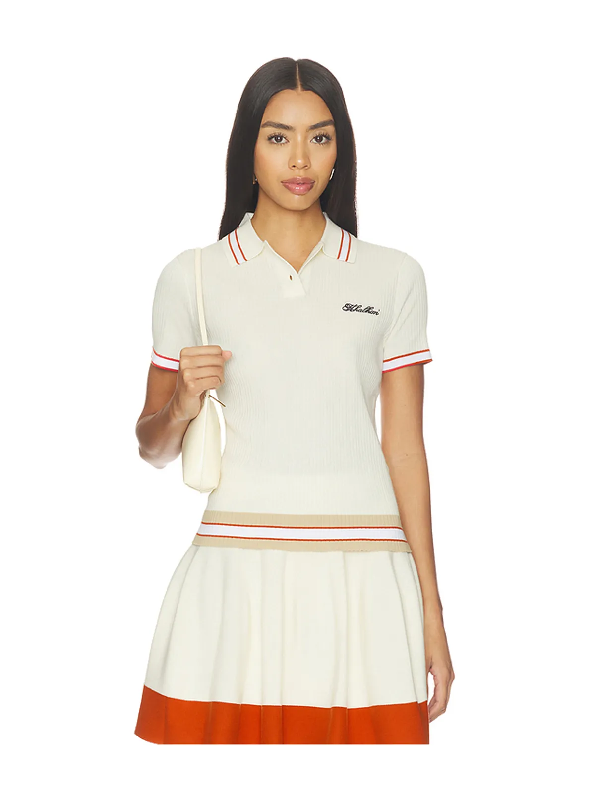 Khalhon VARSITY リブポロトップ - 画像1