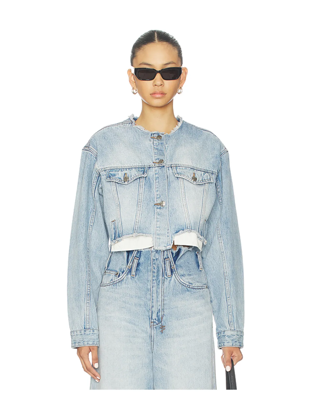 Ksubi TORN OFF CROP TRUCKER ジャケット - 画像1
