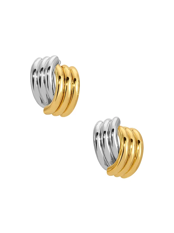 Heaven Mayhem Heaven Mayhem CLOVE スタッズイヤリング - Metallic Silver,Metallic Gold.の商品画像