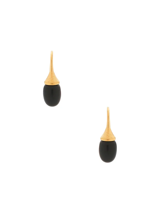Heaven Mayhem Heaven Mayhem ODETTE ドップイヤリング - Metallic Gold,Black.の商品画像