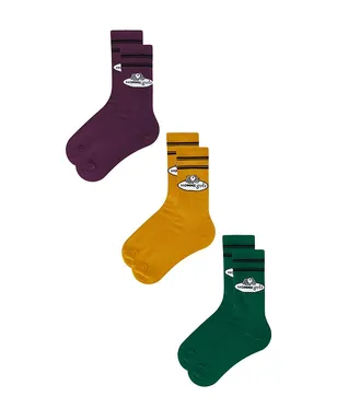 HOMMEgirls クルーソックスセット - Green,Mustard. - サムネイル3