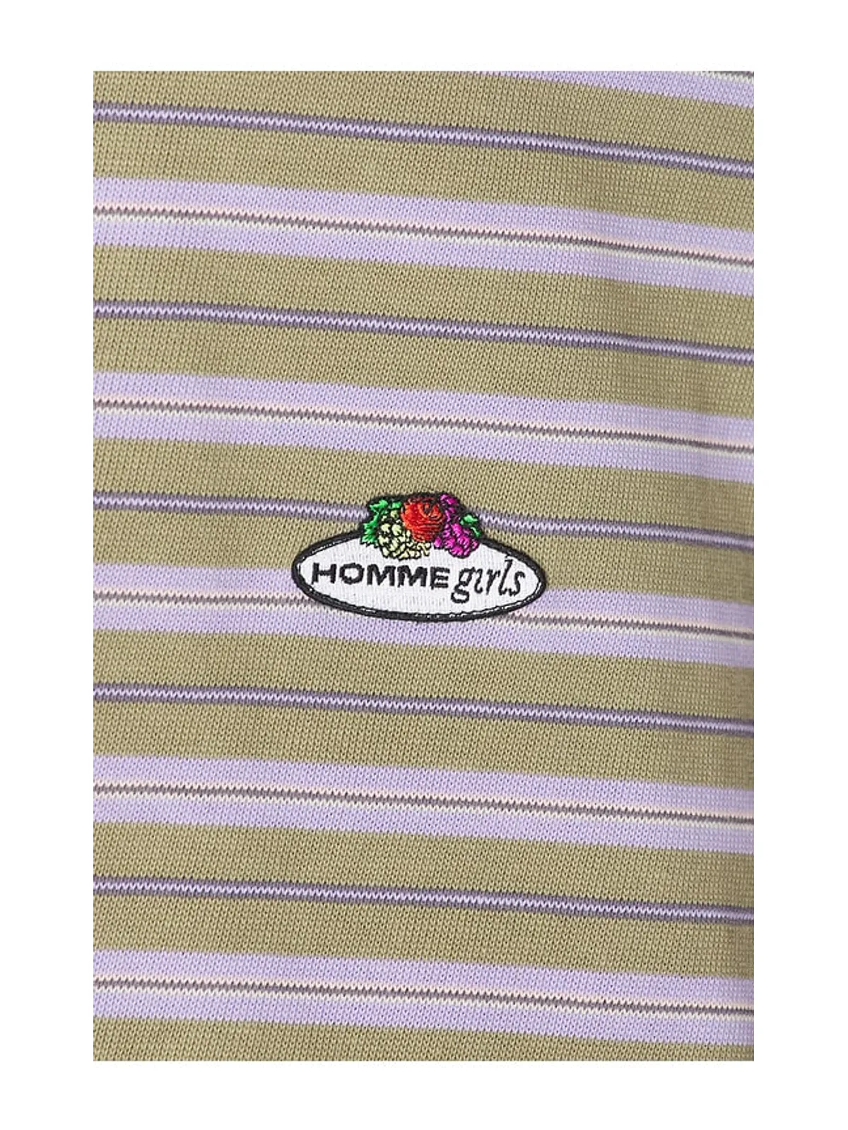HOMMEgirls ポロトップ - Green,Purple. - 画像5