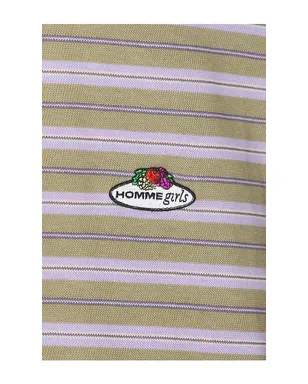 HOMMEgirls ポロトップ - Green,Purple. - サムネイル5
