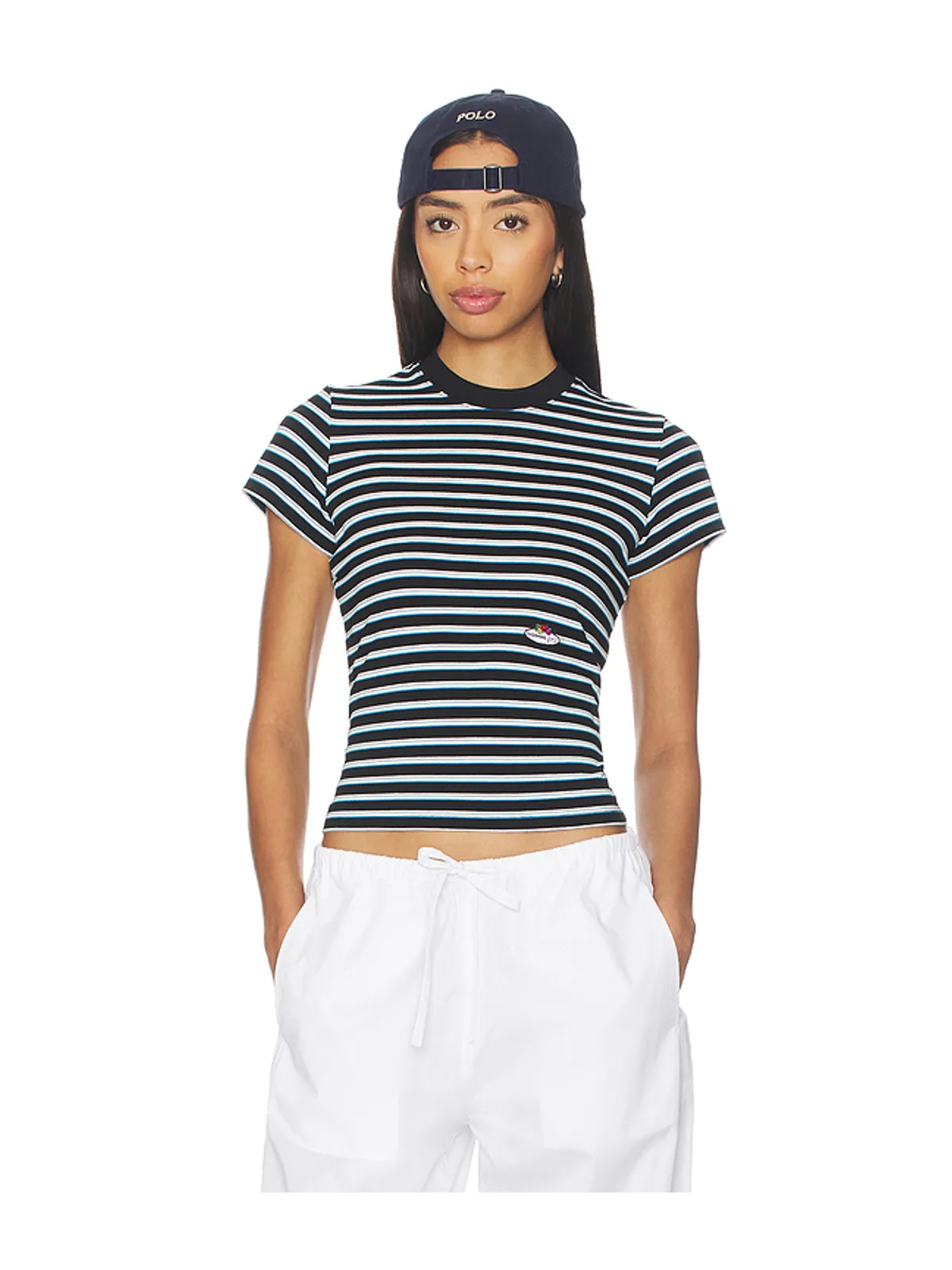 HOMMEgirls ベイビーTシャツ - Black,Blue. - 画像1