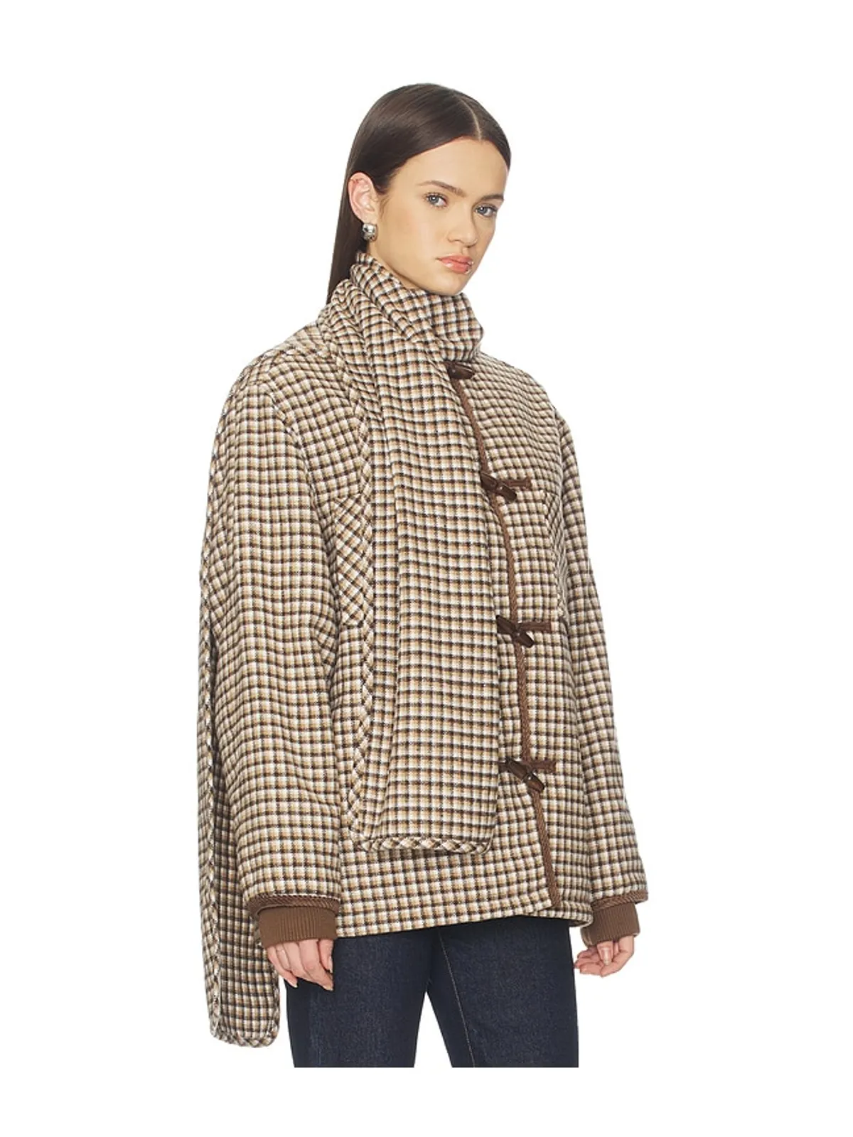 House of Sunny RETRO ジャケット - Brown,Tan. - 画像3