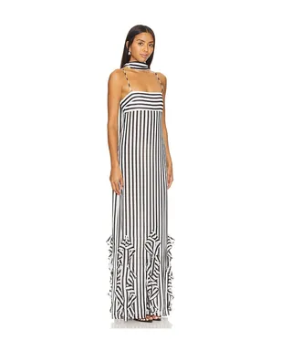 House of Harlow 1960 NIEVE ドレス - Black, White. - サムネイル3