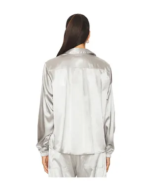 Heroine Sport SATIN SHIRT ボタンアップシャツ - サムネイル3