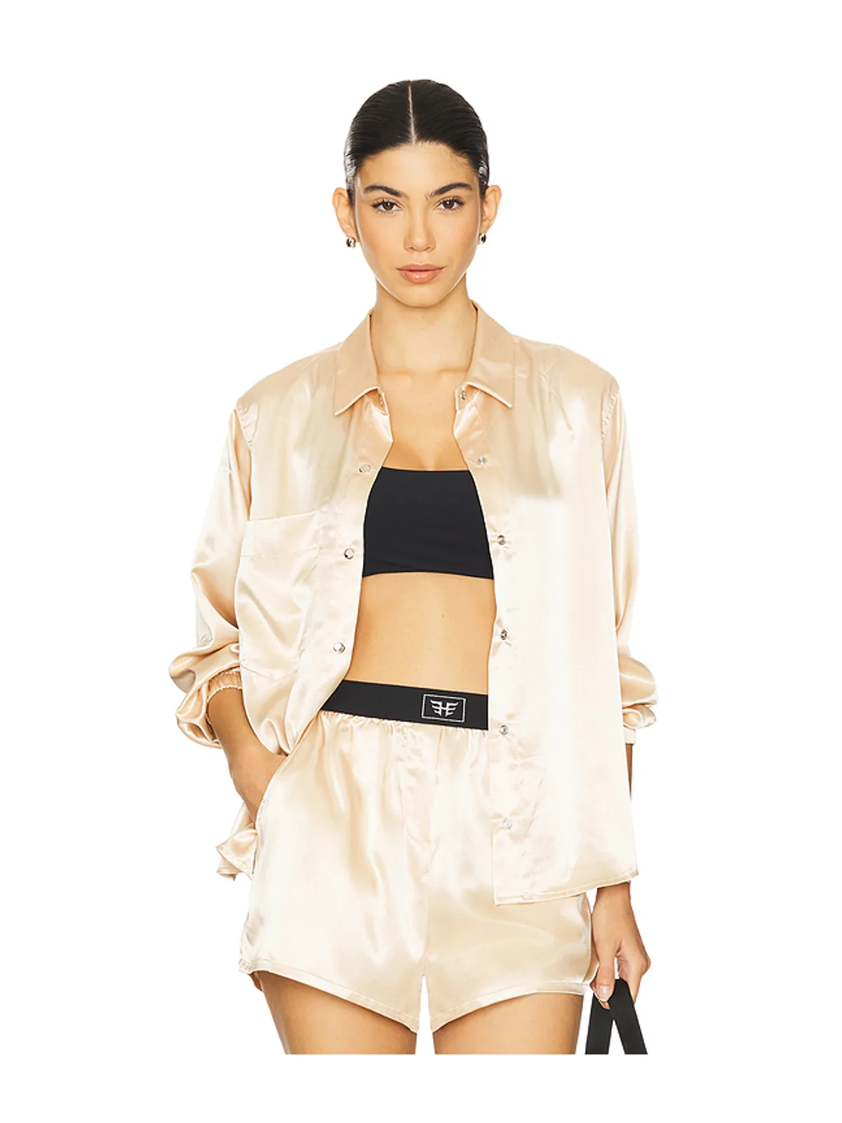 Heroine Sport シャツ - Metallic Gold, yellow. - 画像1