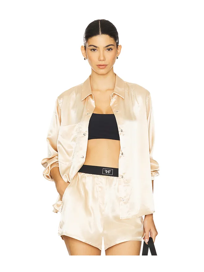 Heroine Sport Heroine Sport シャツ - Metallic Gold, yellow.の商品画像