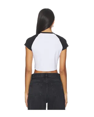 Hype and Vice MIAMI HEAT HOMERUN クロップTシャツ - Black,White. - サムネイル3