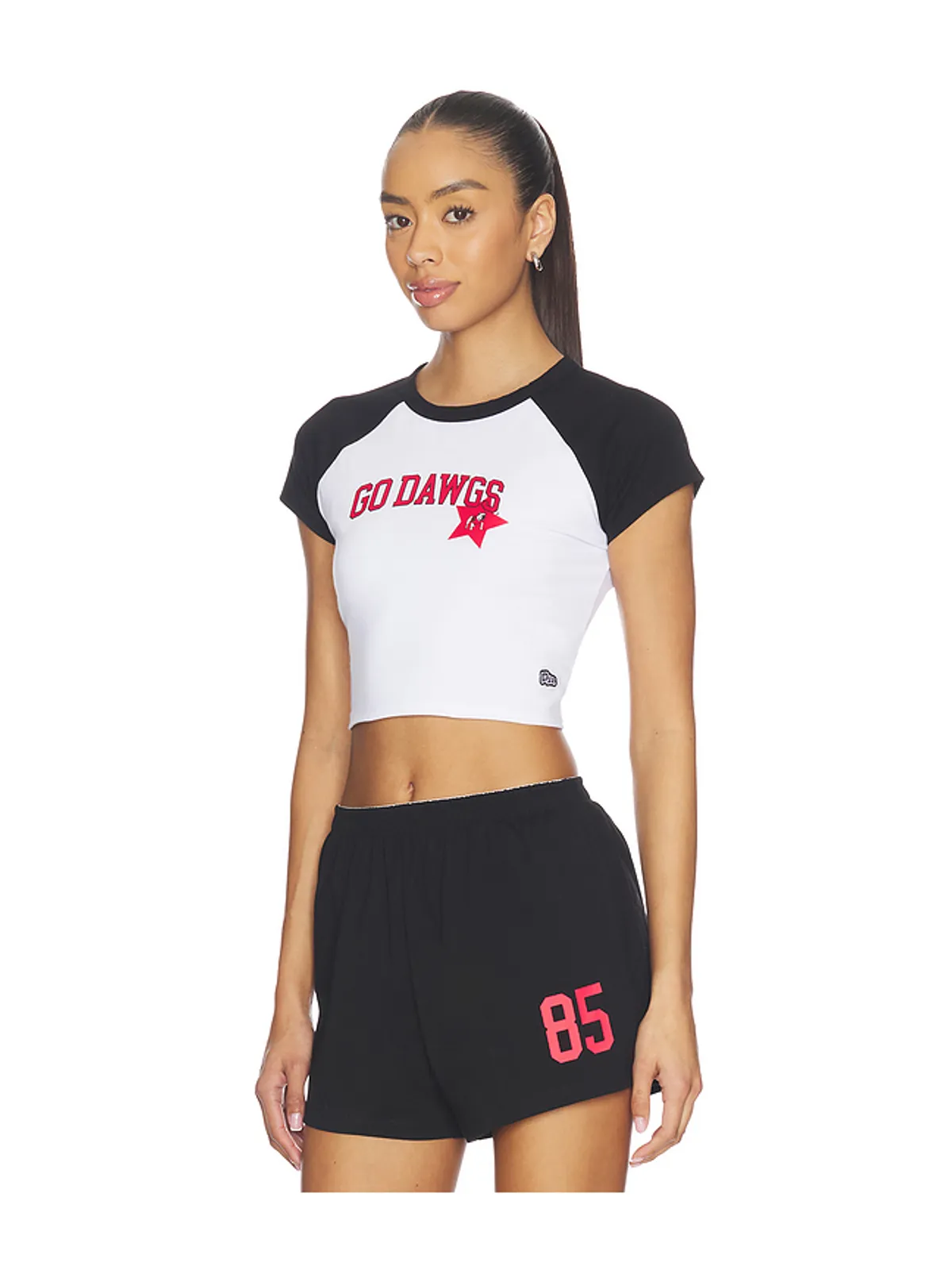 Hype and Vice UNIVERSITY OF GEORGIA クロップTシャツ - 画像2