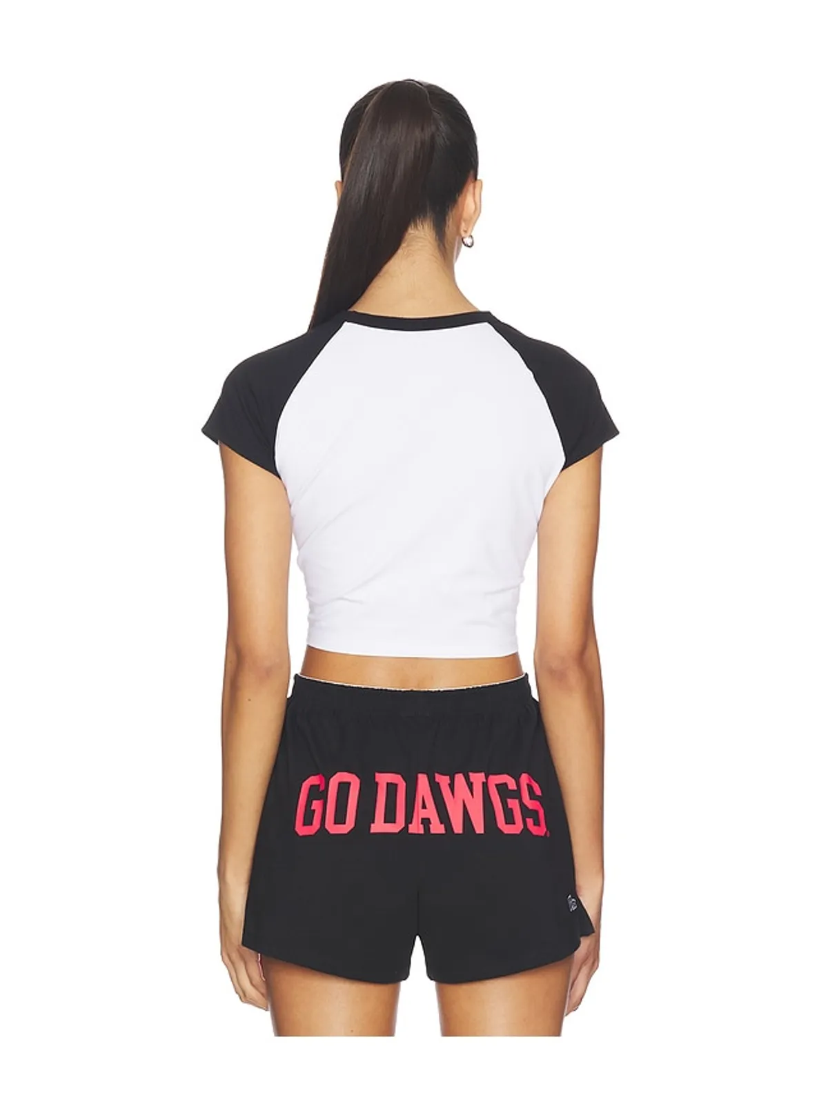 Hype and Vice UNIVERSITY OF GEORGIA クロップTシャツ - 画像3