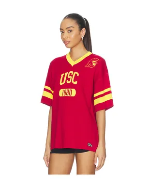 Hype and Vice UNIVERSITY OF SOUTHERN CALIFORNIA ニットジャージーTシャツ - サムネイル2