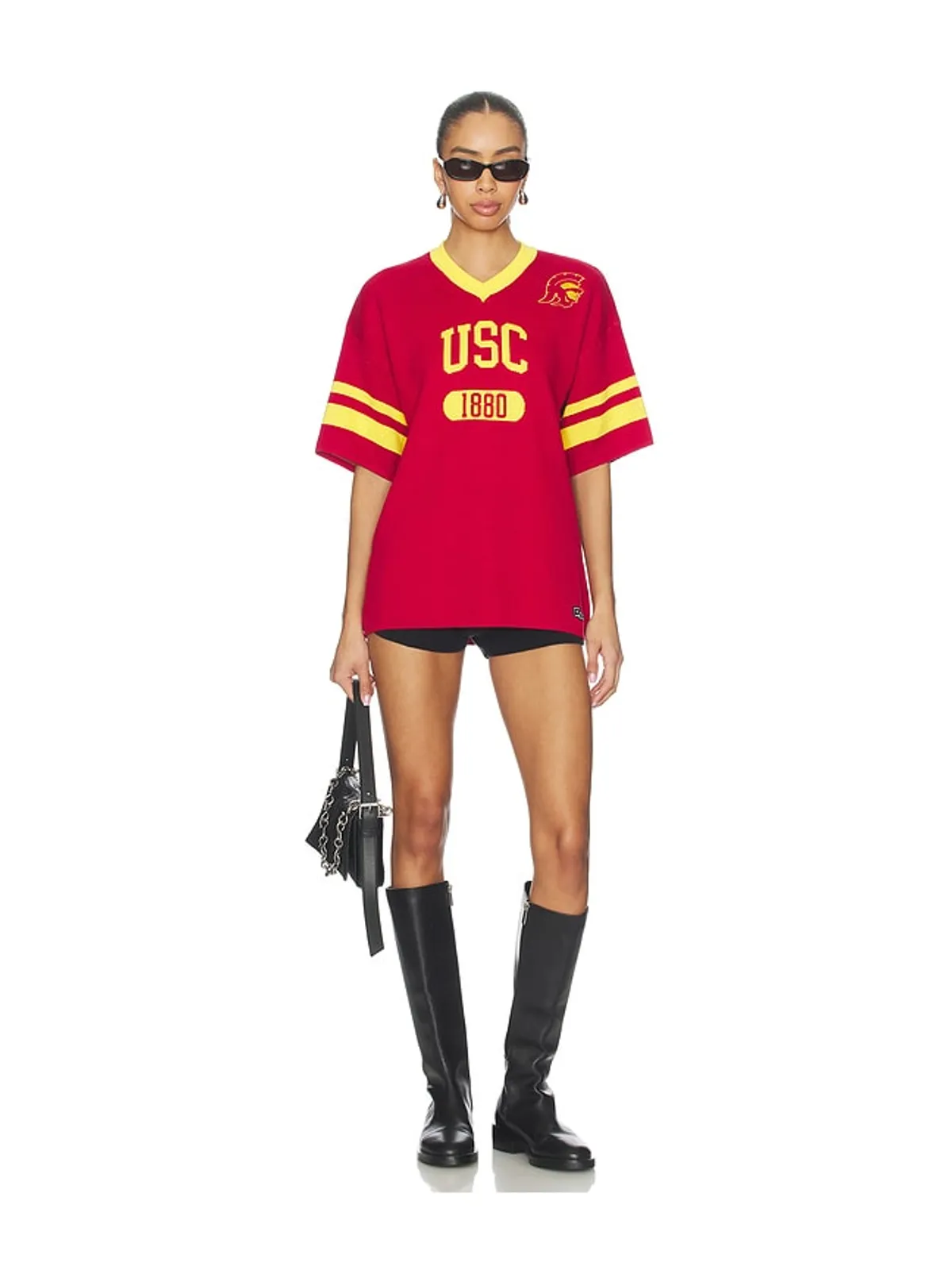 Hype and Vice UNIVERSITY OF SOUTHERN CALIFORNIA ニットジャージーTシャツ - 画像4