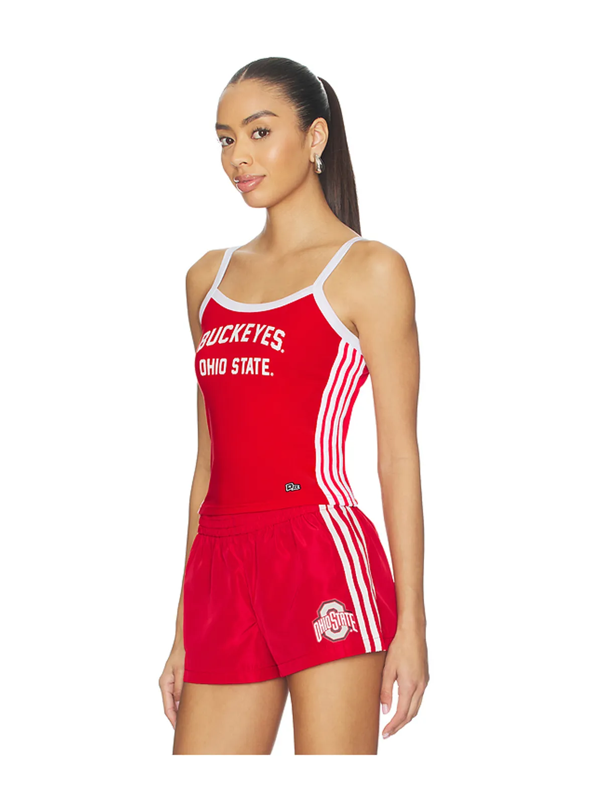 Hype and Vice OHIO STATE UNIVERSITY サイドラインストライプタンクトップ - 画像2