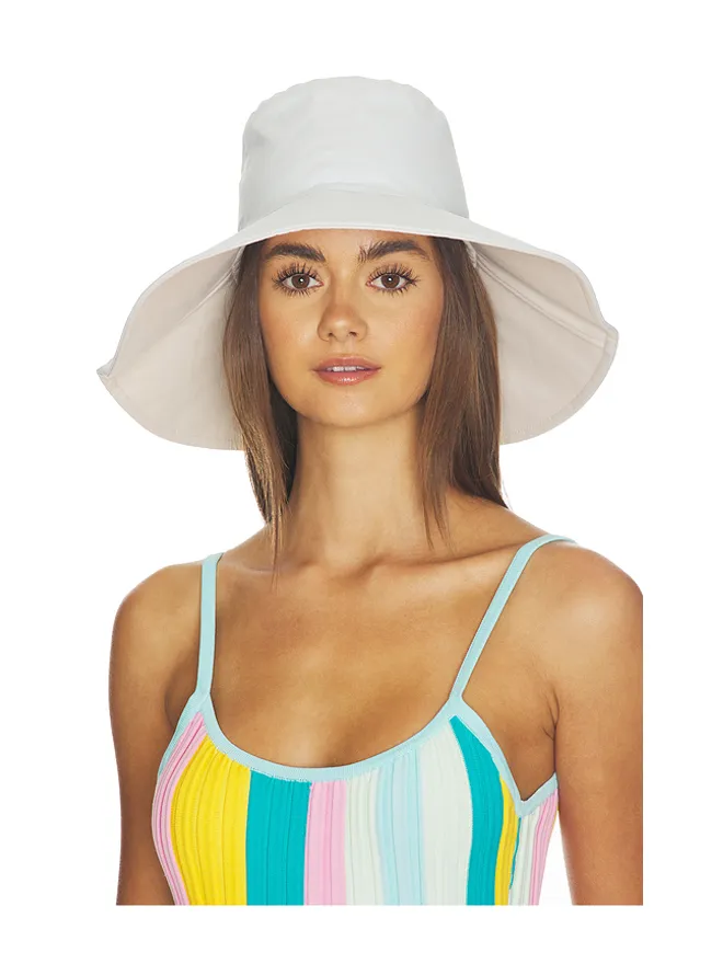 Hat Attack Hat Attack CHARLOTTE TRAVELER フェドーラハット - Baby Blue,White.の商品画像