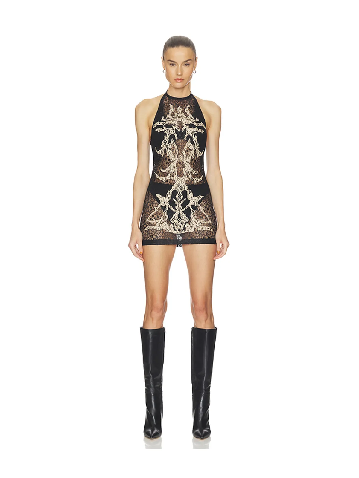 HAELO WINGLACE COLLAGE MINIDRESS ドレス - 画像1