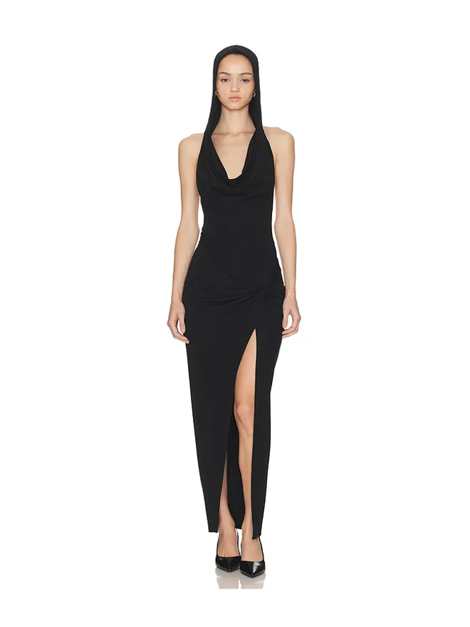 HAELO HAELO HOODED DRAPED DRESS ドレープドレスの商品画像