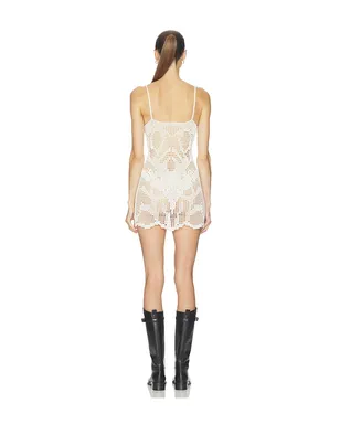 HAELO CROCHET MINI SLIP-DRESS ドレス - サムネイル3