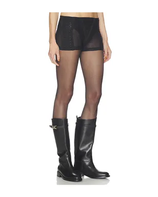 HAELO SHEER LACE UP MICRO SHORT ショートパンツ - サムネイル2