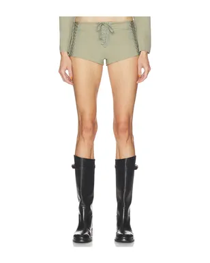 HAELO OPEN LACE UP MICRO SHORTS ショートパンツ - サムネイル1