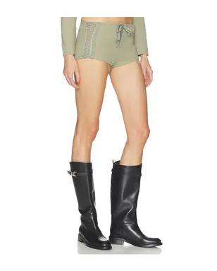 HAELO OPEN LACE UP MICRO SHORTS ショートパンツ - サムネイル2