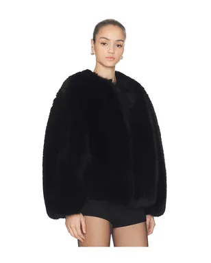 HAELO LONG HAIR FAUX FUR BOMBER ボンバー - サムネイル2