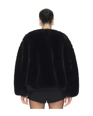 HAELO LONG HAIR FAUX FUR BOMBER ボンバー - サムネイル3
