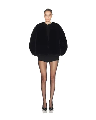 HAELO LONG HAIR FAUX FUR BOMBER ボンバー - サムネイル4