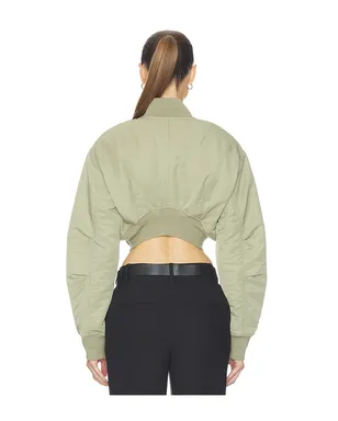 HAELO CROP BOMBER JACKET ジャケット - サムネイル3