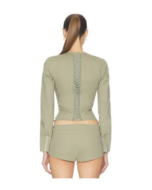 HAELO LACE-UP JACKET ジャケット - サムネイル3
