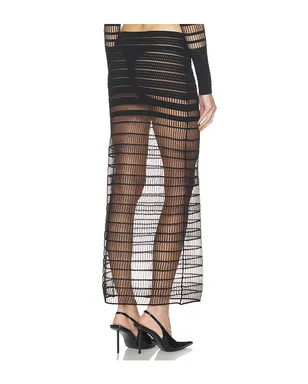 HAELO VEILED MAXI SKIRT スカート - サムネイル4