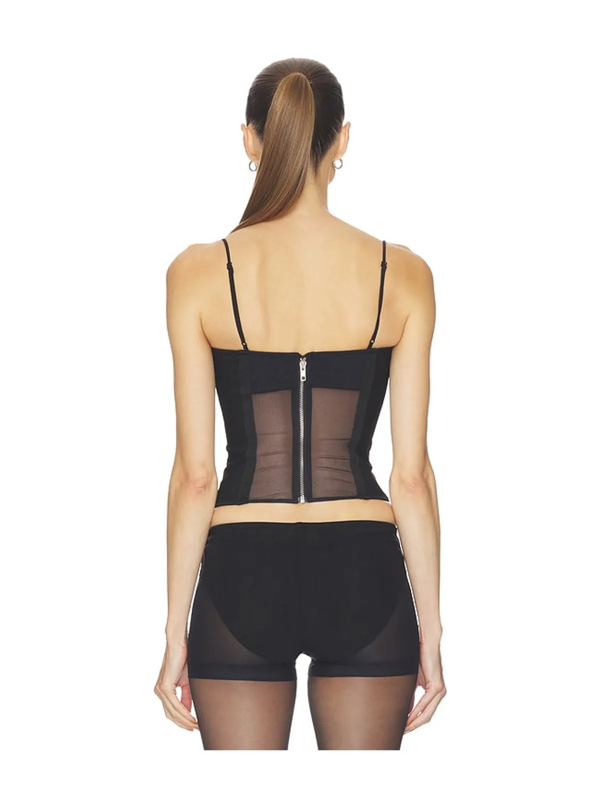HAELO LAYERED LACE UP CORSET TOP トップ - 画像3