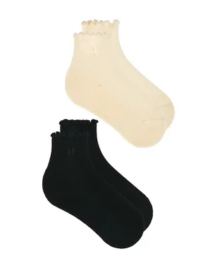 Halfdays ソックス - Beige,Black. - サムネイル2