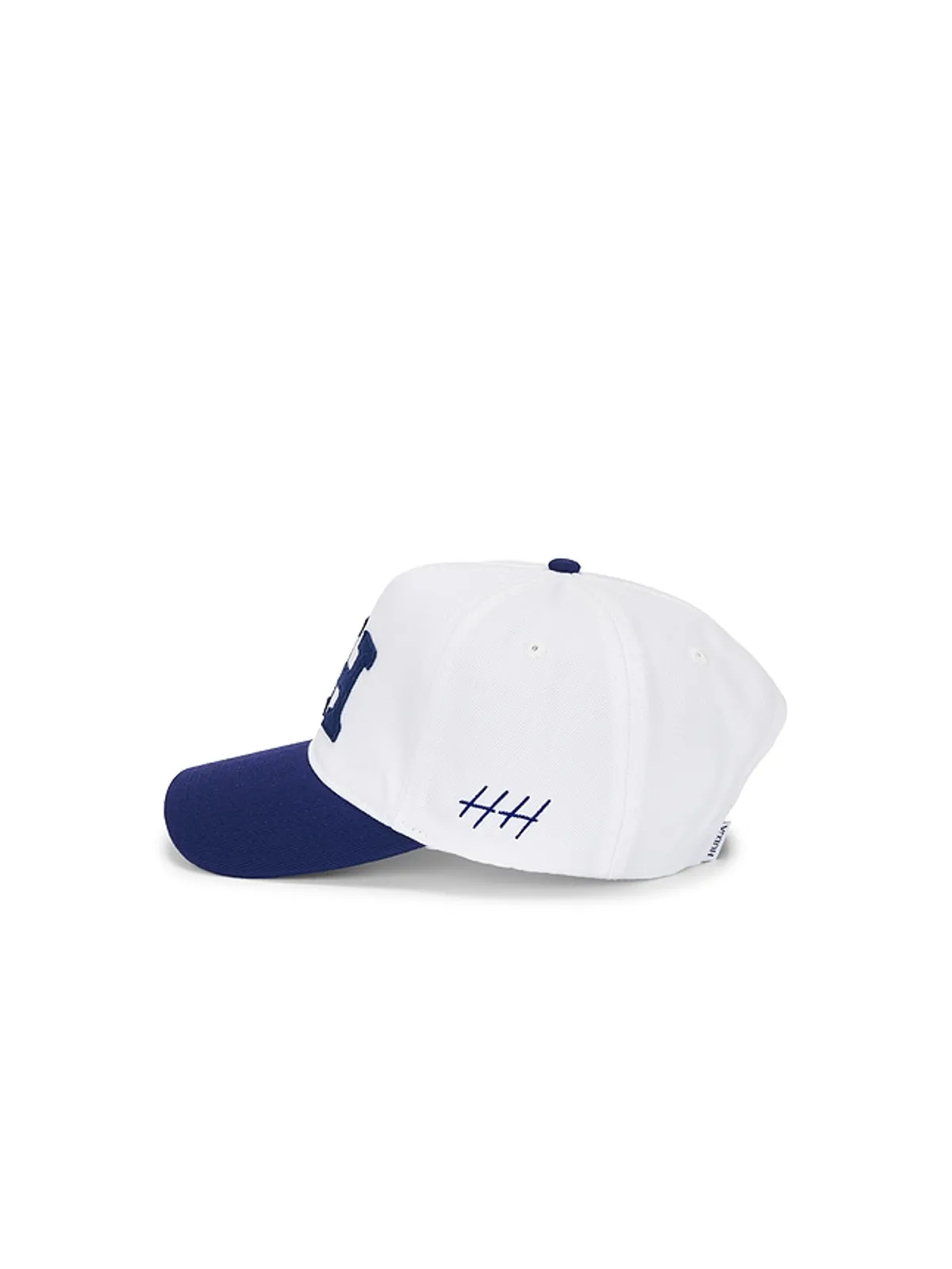 Huega House LETTERMAN ハット - White,Navy. - 画像3