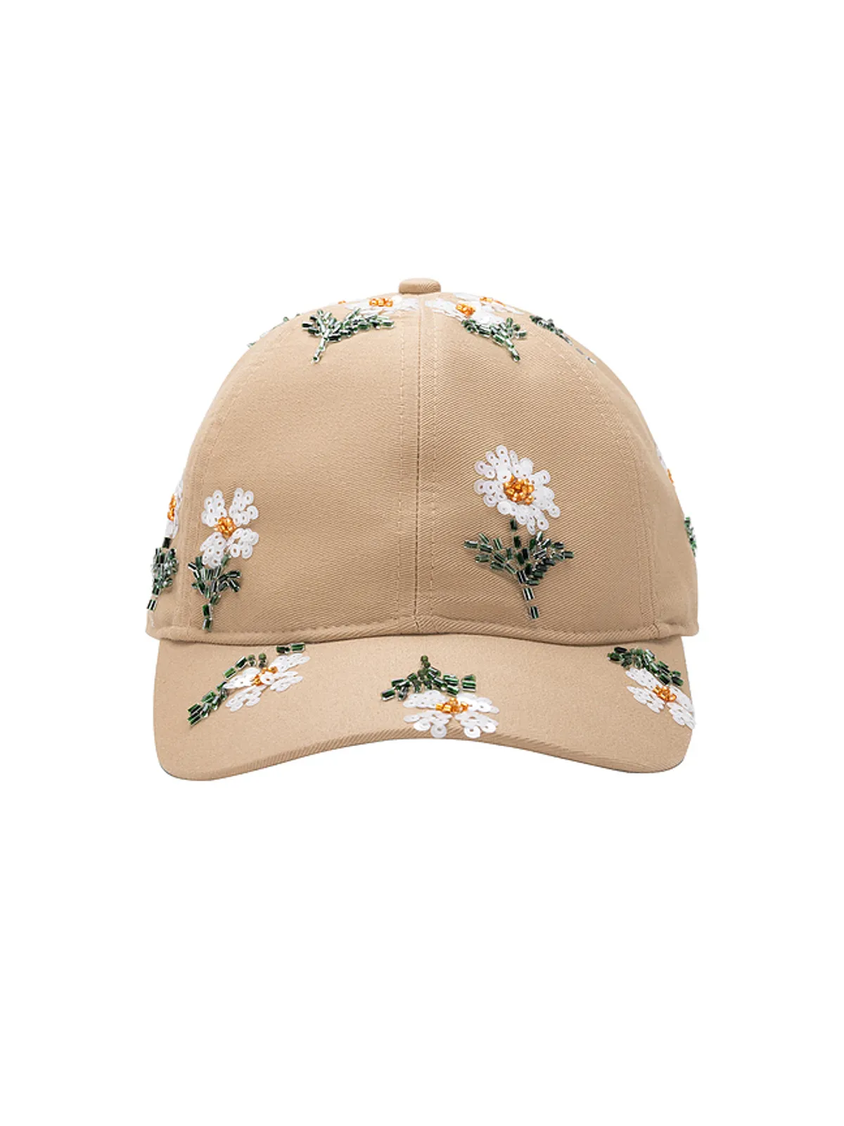 Honor The Gift FLOWERS BEADED 6 PANEL キャップ - 画像1