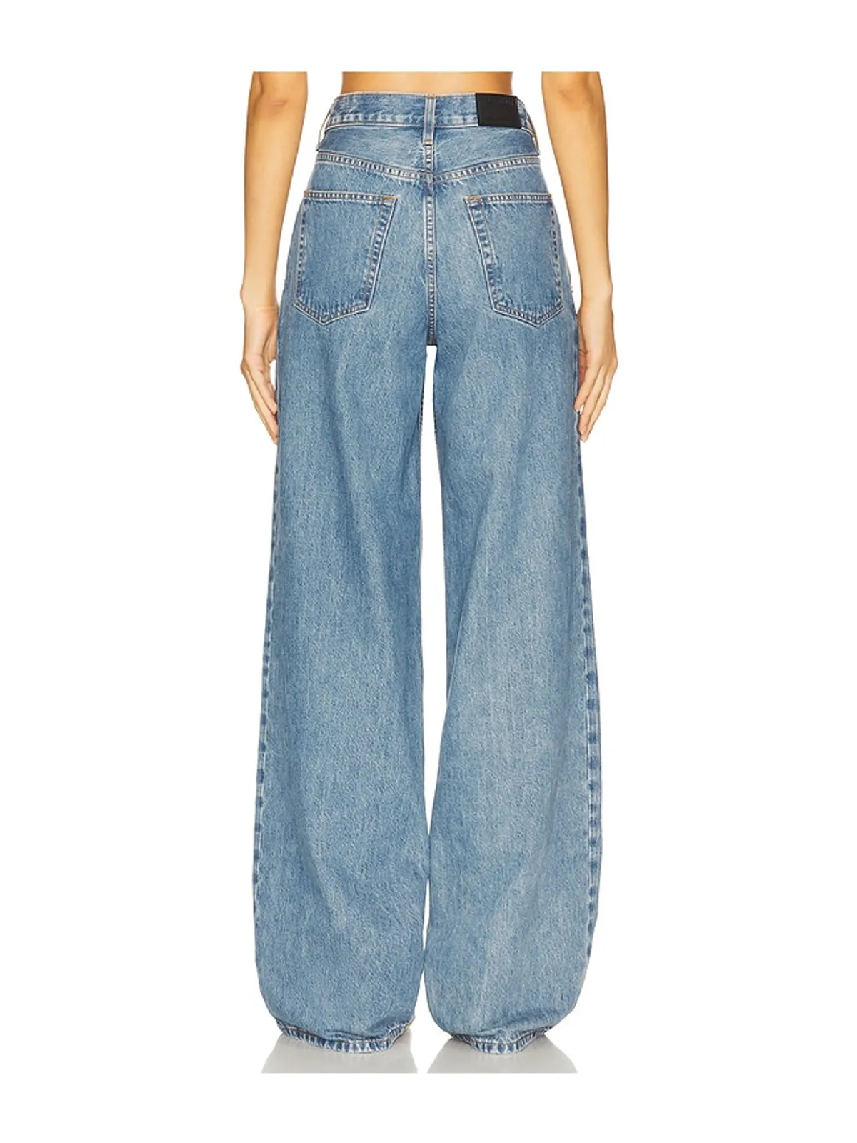 Helmut Lang Double Pleated Wide Leg Jeans - 画像4