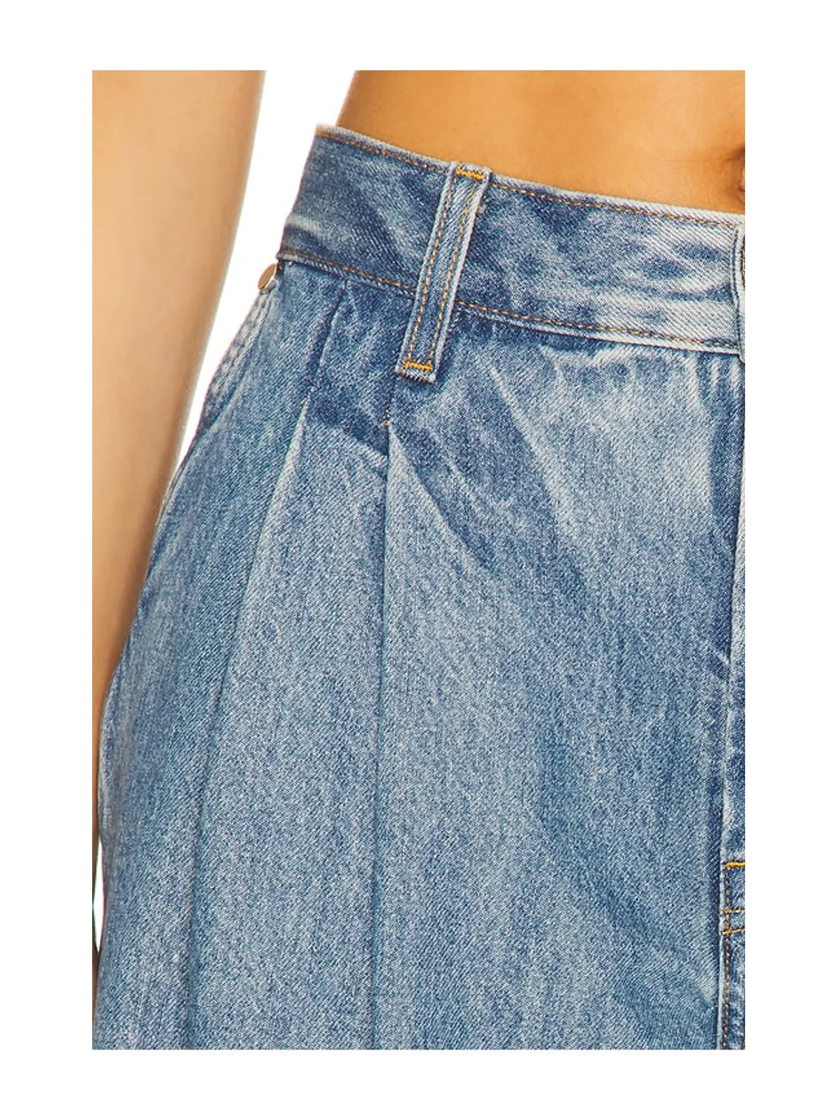 Helmut Lang Double Pleated Wide Leg Jeans - 画像6