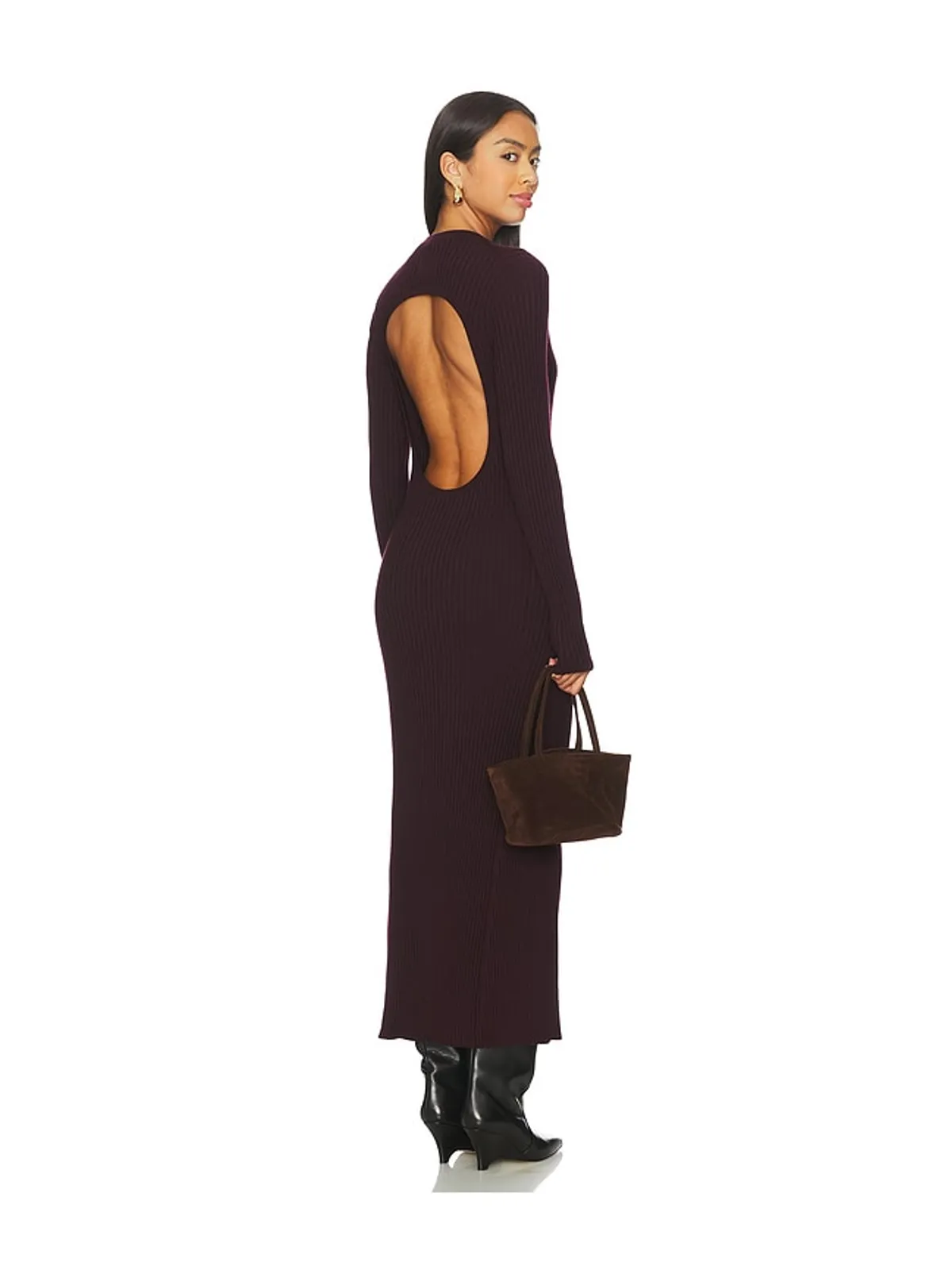 Helmut Lang オープンバックリブドレス - 画像3